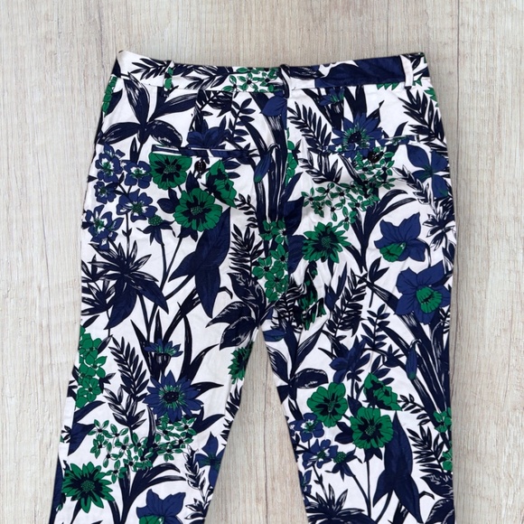 ZARA BASIC Floral Print lightweight Cotton twill Pants/Trousers Size 4 - Picture 6 of 6